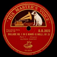 HMV : Cortot - Chopin Ballades 1 - 4